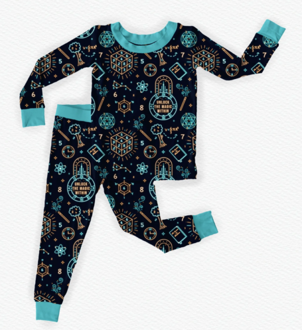 Ellie Blue Soft Bamboo Kids' Pajamas